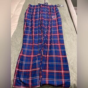 Chicago Cubs Men's Plaid Lounge Pants - Blue and Red